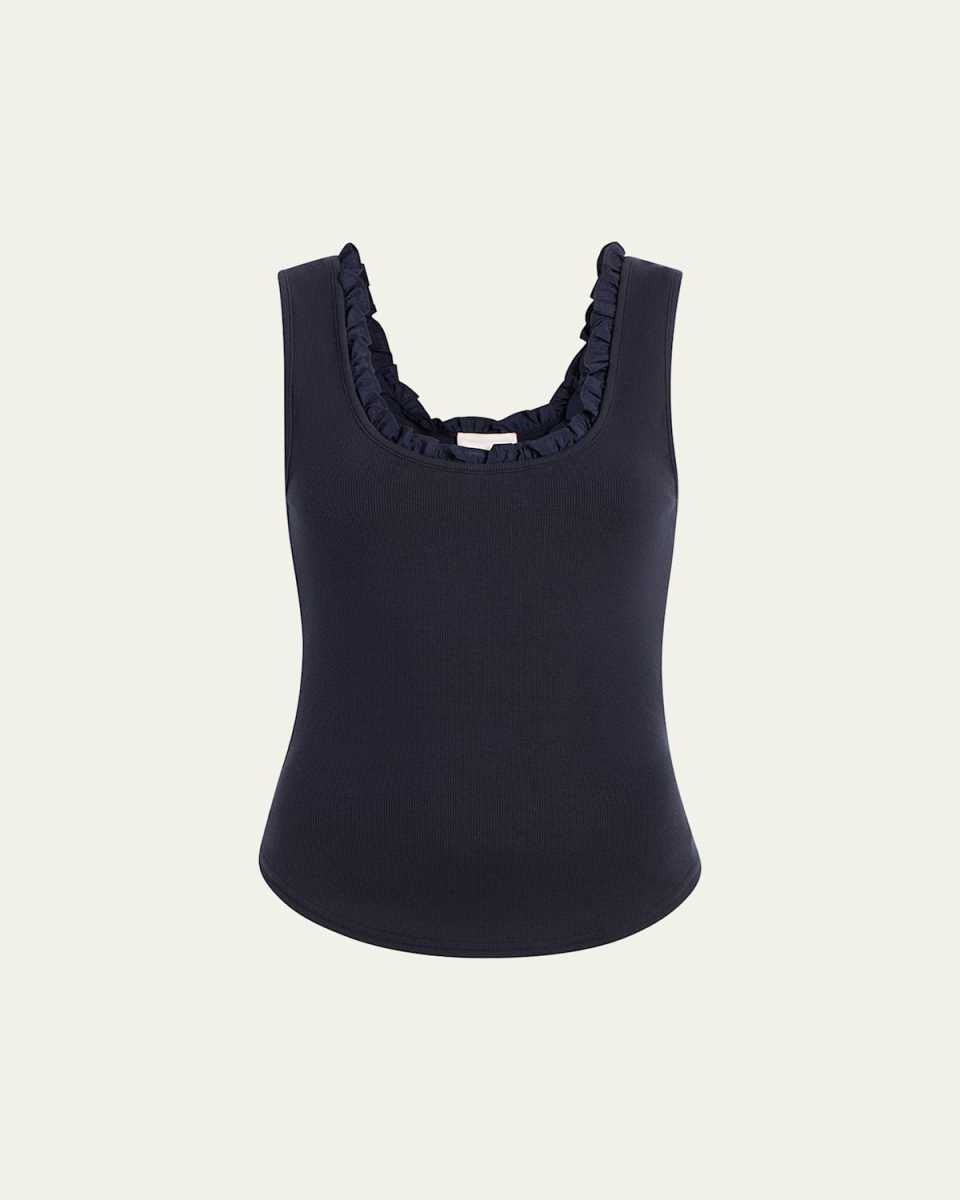 Joselle Ruffle-Trim Tank Top
